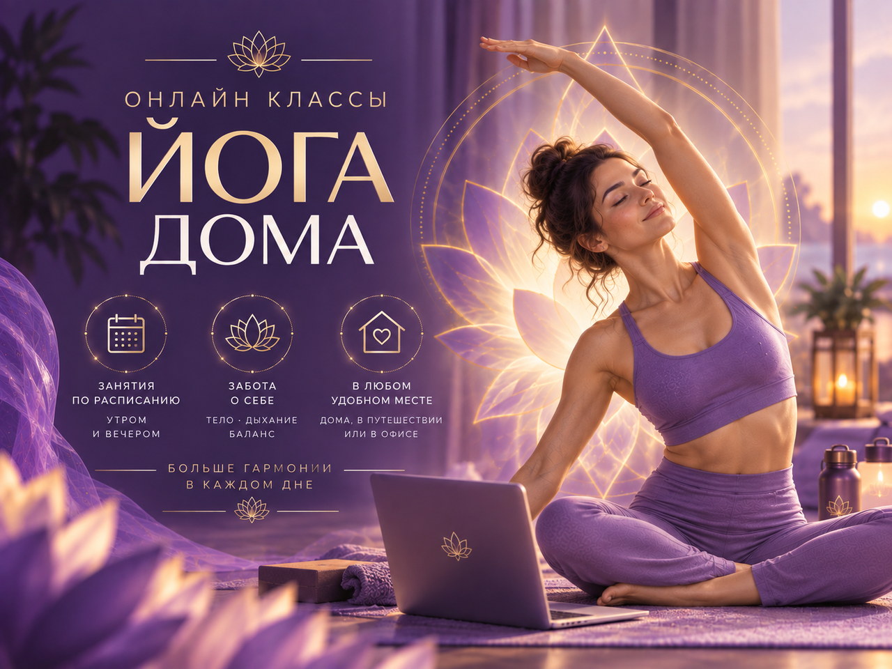 Живые занятия «Йога Дома»